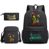 3pcs Set Legend of Zelda Wild Breath Anime Children School Backpacks Cool Schoolbag Student Shoulder Bag - Legend Of Zelda Shop