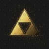 Gold Triforce Glitter Paint Splatter 2 Pin Official The Legend Of Zelda Merch