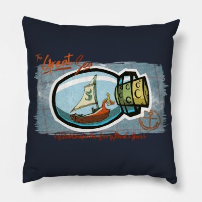 The Great Sea Throw Pillow Official The Legend Of Zelda Merch