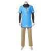 CGMGTSN Game Zelda Cosplay Breath of the Wild Costume Link Clothing With Wig Set Adult Men 1 - Legend Of Zelda Shop