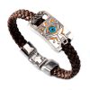 Charm Zelda Legend Surrounding Leather Bracelet Retro Punk Style Jewelry Simple and Elegant Magnetic Buckle Temperament - Legend Of Zelda Shop