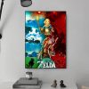 Game L Legend Z Zelda Kingdom POSTER Canvas HD Print Personalized Wall Art Custom Painting Small 3 - Legend Of Zelda Shop