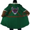 Link The Legend of Zelda Hooded Cloak Coat NO HOOD Mockup - Legend Of Zelda Shop