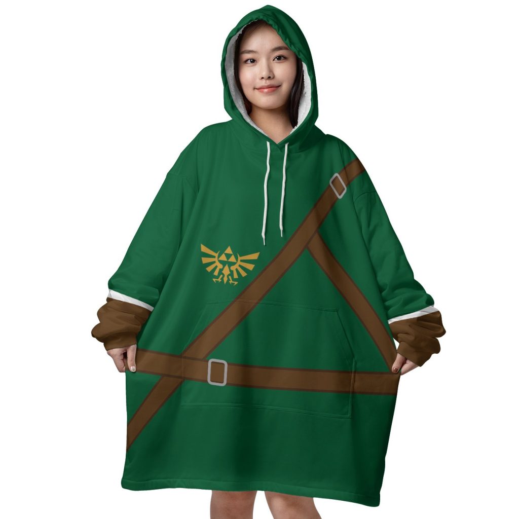 Mockup Blanket Hoodie front 83 - Legend Of Zelda Shop