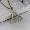 New Fashion Legend of Zelda Pendant Necklace Triangle Vintage Crystal Geometric Triforce Rhinestone Choker 1 - Legend Of Zelda Shop