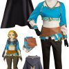 Princess Link Cosplay Gray Cloak Women Costume Anime Game Zelda Tears Of The Kingdom Roleplay Fancy - Legend Of Zelda Shop