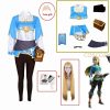 Princess Zelda Cosplay Breath of the Wild The Legend of Cosplay Wig Costume Outfit Woman Halloween 2 - Legend Of Zelda Shop