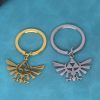 Stainless Steel The Legend Of Zelda Symbol Pendant Keychain For Men Women The Triangle Mark Logo - Legend Of Zelda Shop