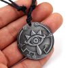 The Legend of Zeldas Breath of the Wild Choker Necklace for Men Women Vintage Sheikah Eye - Legend Of Zelda Shop