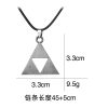 The Legend of Zeldas Pendant Necklace for Men Women Vintage Triforce Triangle Amulet Choker Necklace Cosplay 1 - Legend Of Zelda Shop