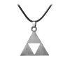 The Legend of Zeldas Pendant Necklace for Men Women Vintage Triforce Triangle Amulet Choker Necklace Cosplay 3 - Legend Of Zelda Shop