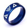 The Legend of Zeldas Triforce Triangle Symbol Band Ring for Men Women 316L Stainless Steel Finger 1 - Legend Of Zelda Shop