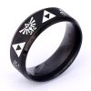 The Legend of Zeldas Triforce Triangle Symbol Band Ring for Men Women 316L Stainless Steel Finger 4 - Legend Of Zelda Shop