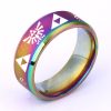 The Legend of Zeldas Triforce Triangle Symbol Band Ring for Men Women 316L Stainless Steel Finger 5 - Legend Of Zelda Shop