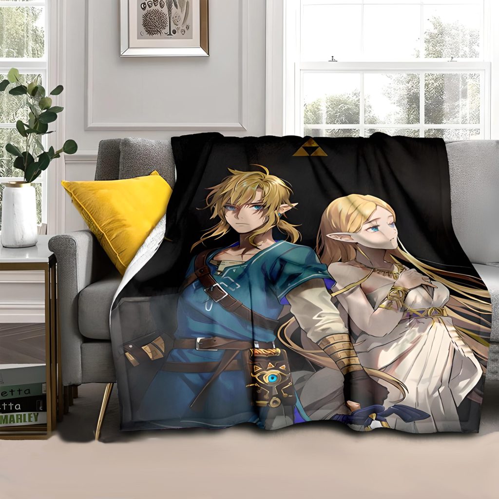 link and princess zelda blanket 2 - Legend Of Zelda Shop