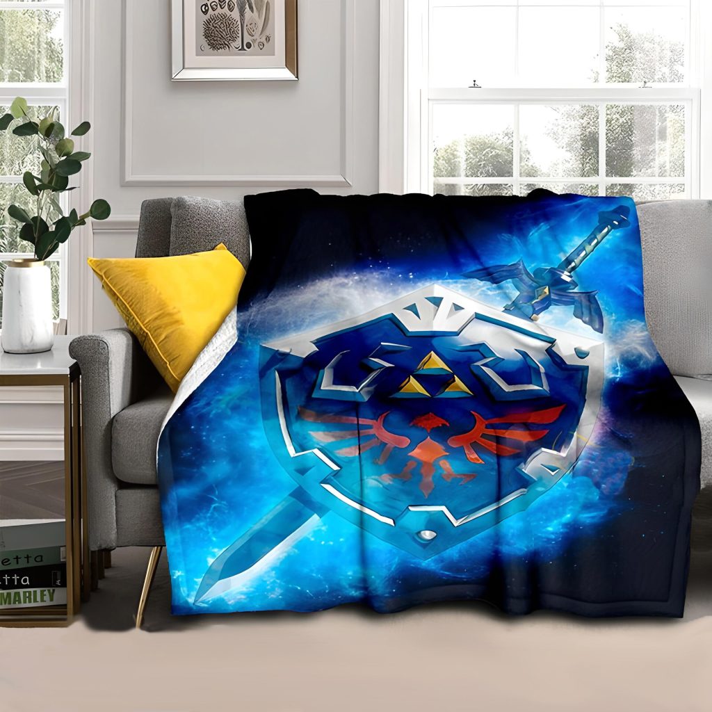 master sword and hylian shield blanket 2 - Legend Of Zelda Shop