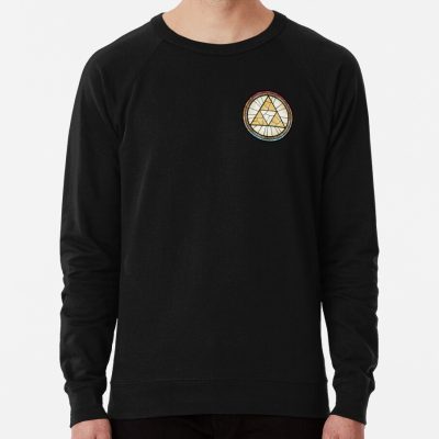 Triforce Stained Glass Sweatshirt Official The Legend Of Zelda Merch