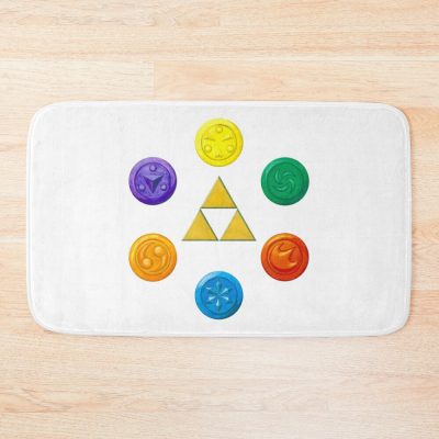 Six Medallions Of The Sages Bath Mat Official The Legend Of Zelda Merch