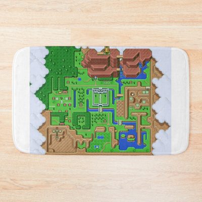 Lttp: World Map Bath Mat Official The Legend Of Zelda Merch