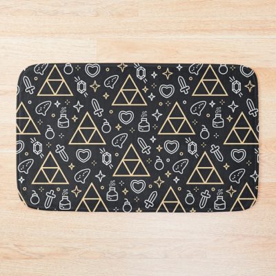 Triforce Pattern Bath Mat Official The Legend Of Zelda Merch