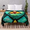 Triforce Stained Glass Window Throw Blanket Official The Legend Of Zelda Merch