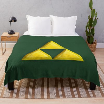 Gold Triforce Throw Blanket Official The Legend Of Zelda Merch