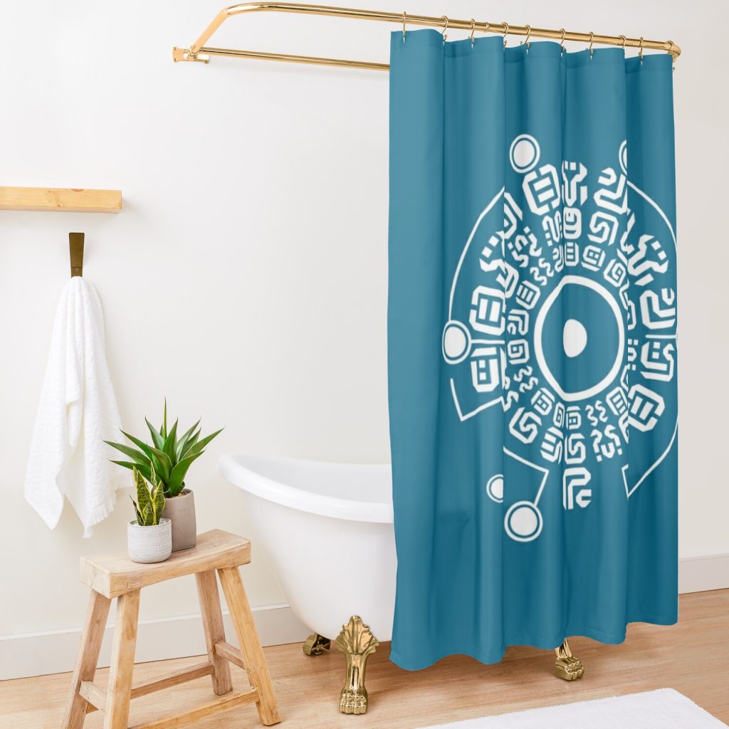 Sheikah Rune Shower Curtain Official The Legend Of Zelda Merch