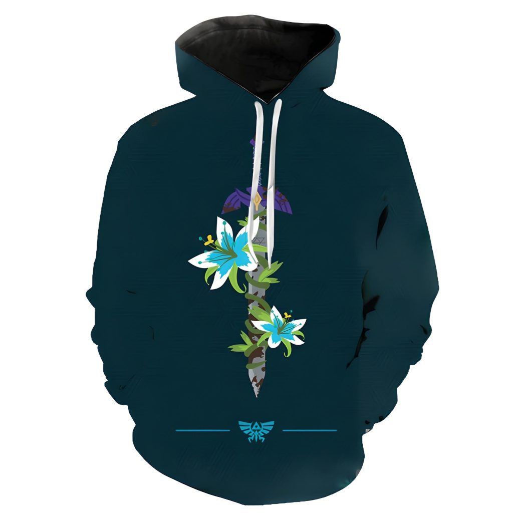 flower master sword hoodie - Legend Of Zelda Shop