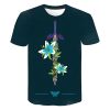 flowery master sword BOTW t shirt - Legend Of Zelda Shop