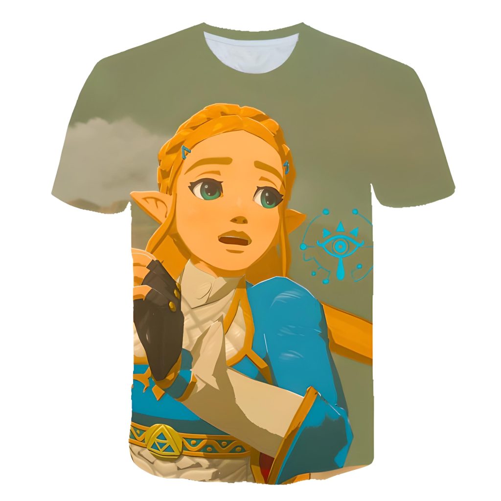 surprised princess zelda BOTW t shirt - Legend Of Zelda Shop