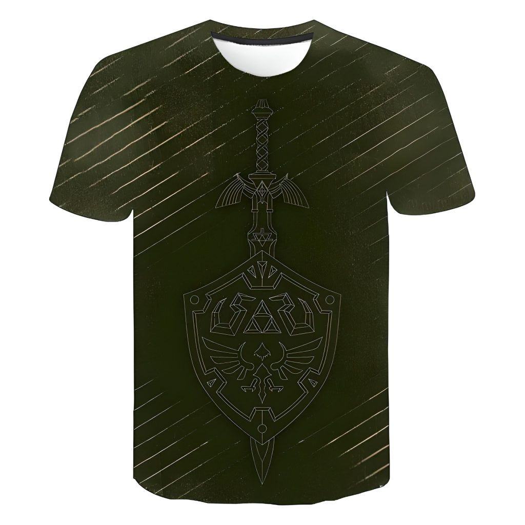 sword and shield minimalist zelda t shirt - Legend Of Zelda Shop