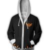 zelda black zip up hoodie 1 - Legend Of Zelda Shop