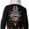 zelda black zip up hoodie back - Legend Of Zelda Shop