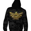 zelda link evolution hoodie back - Legend Of Zelda Shop