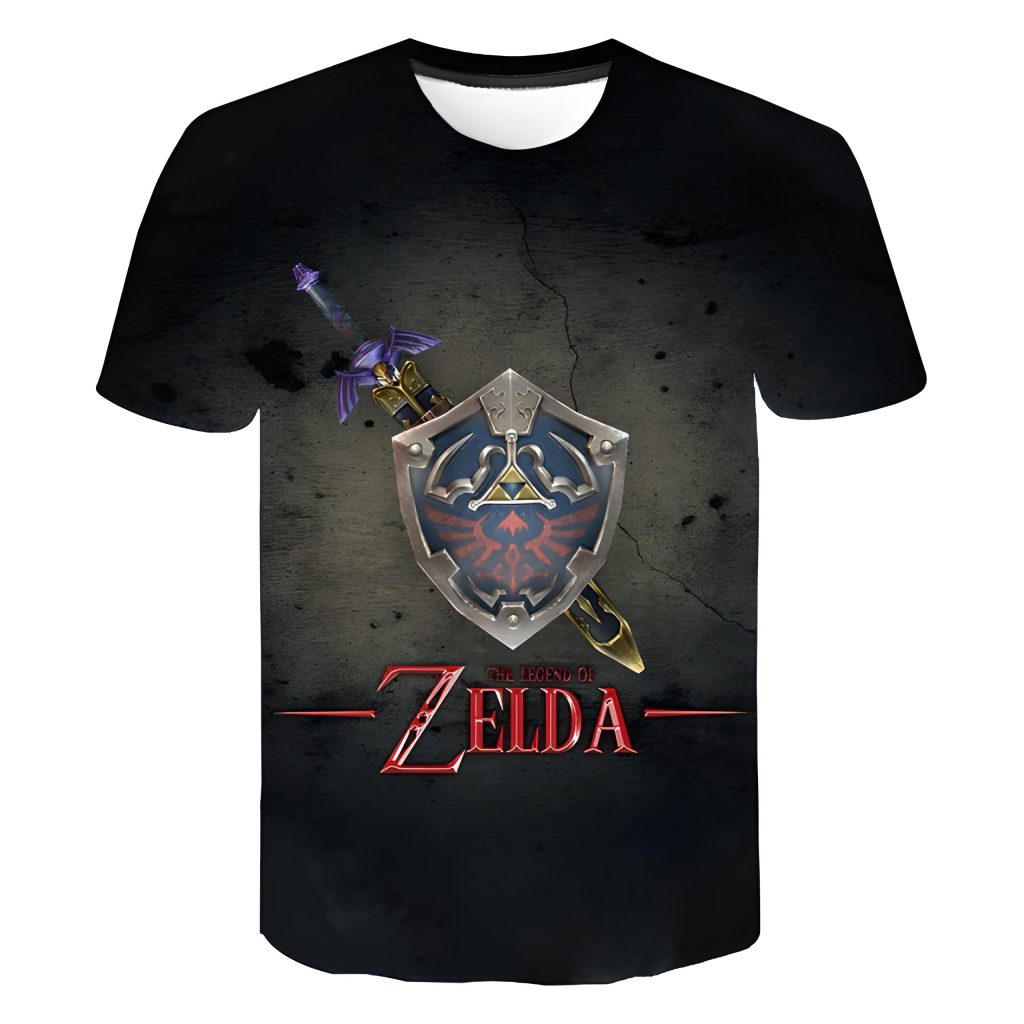 zelda sword and shield vintage t shirt - Legend Of Zelda Shop