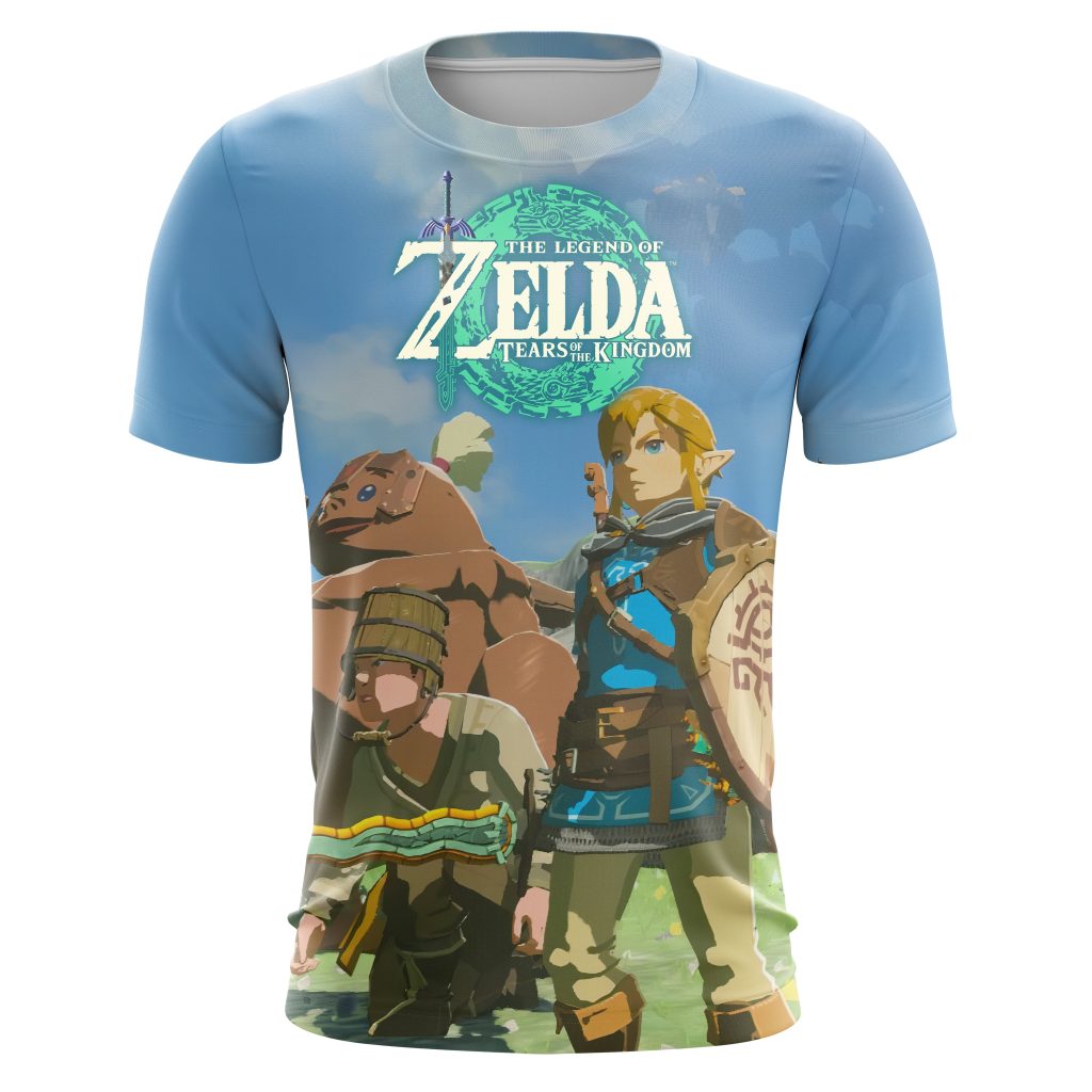 zelda totk link and friends t shirt scaled - Legend Of Zelda Shop