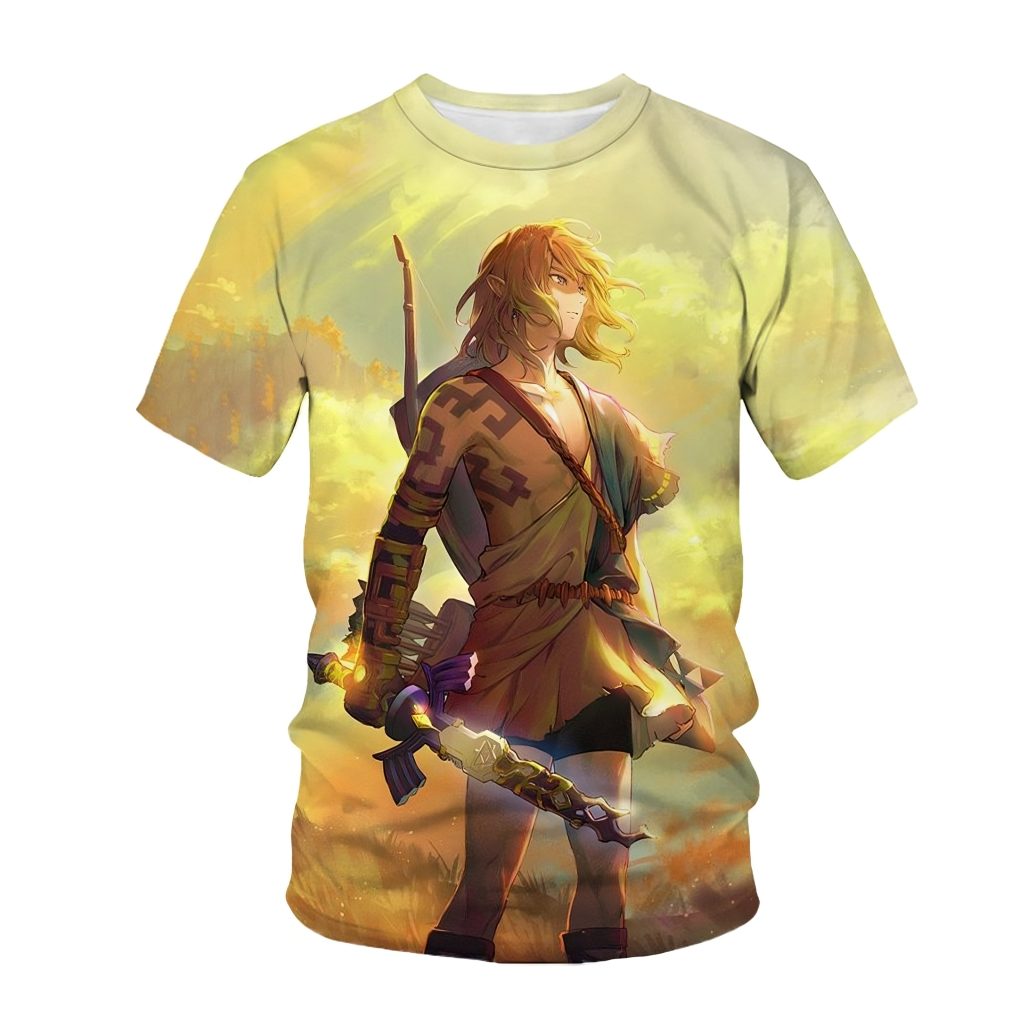 zelda totk link and master sword t shirt scaled - Legend Of Zelda Shop