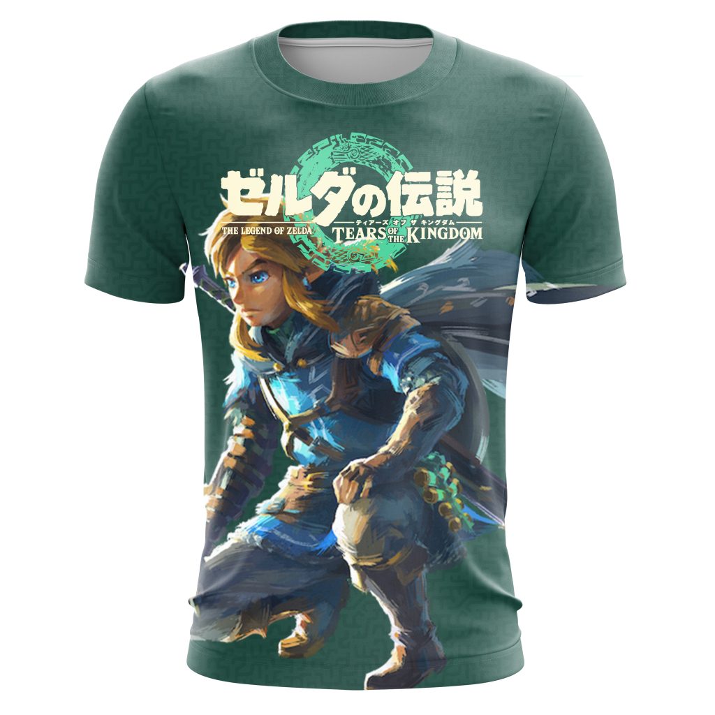 zelda totk link focused t shirt scaled - Legend Of Zelda Shop