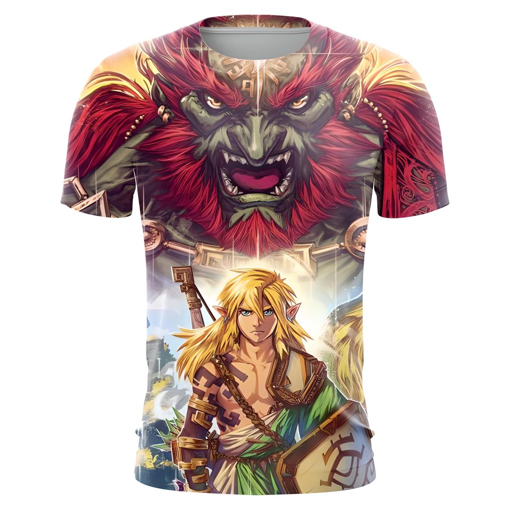 zelda totk link vs ganondorf t shirt - Legend Of Zelda Shop