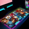 Zeldaes Computer Table Mousepad Rgb Mouse Pad Gaming Gamer Keyboard Pc Accessories Laptop Mat Deskpad Desk 11 - Legend Of Zelda Shop