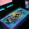 Zeldaes Computer Table Mousepad Rgb Mouse Pad Gaming Gamer Keyboard Pc Accessories Laptop Mat Deskpad Desk 18 - Legend Of Zelda Shop