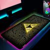 Zeldaes Computer Table Mousepad Rgb Mouse Pad Gaming Gamer Keyboard Pc Accessories Laptop Mat Deskpad Desk 9 - Legend Of Zelda Shop